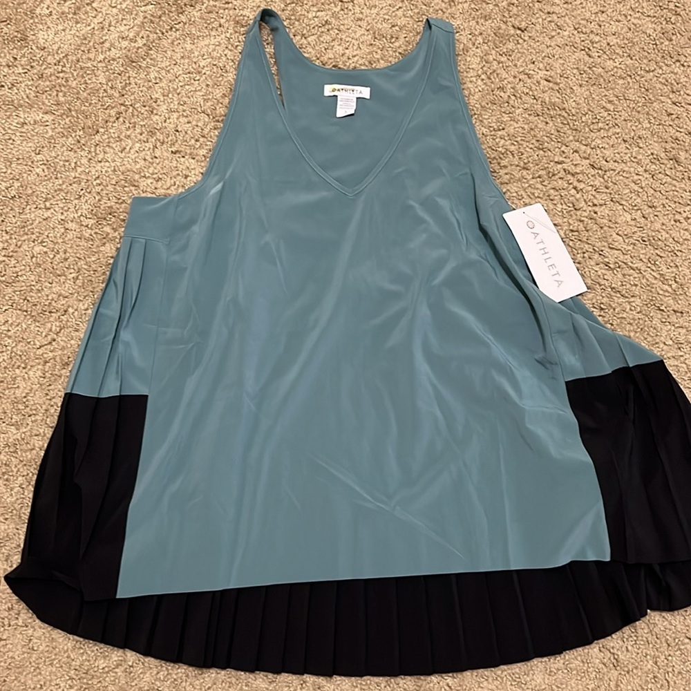 ATHLETA SWING FORWARD PLEATED TANK - Picture 7 of 9